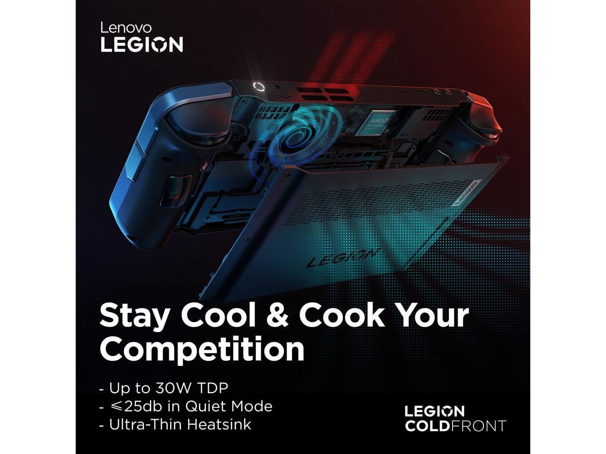 Legion Go Handheld Touchscreen Gaming PC - Shadow Black [AMD Ryzen Z1 Extreme 16GB RAM 512GB SSD]