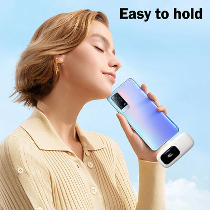 Portable Charger Power Bank Type-C, 5000Mah Battery Pack Charing Bank for Android Samsung,Pixel,Iphone16/15 Series,Blue