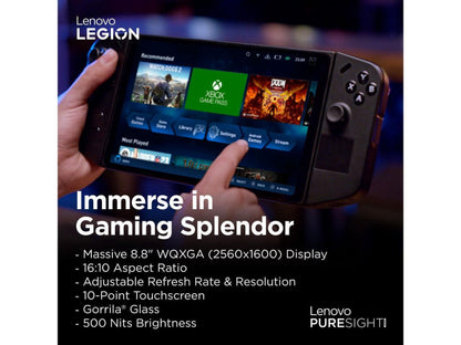 Legion Go Handheld Touchscreen Gaming PC - Shadow Black [AMD Ryzen Z1 Extreme 16GB RAM 512GB SSD]