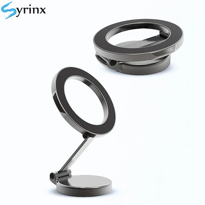 Car Magnetic Folding Phone Holder 360 Degree Rotation Phone Mount Suction Cup Car Navigation Phone Holder Antishake Bracket